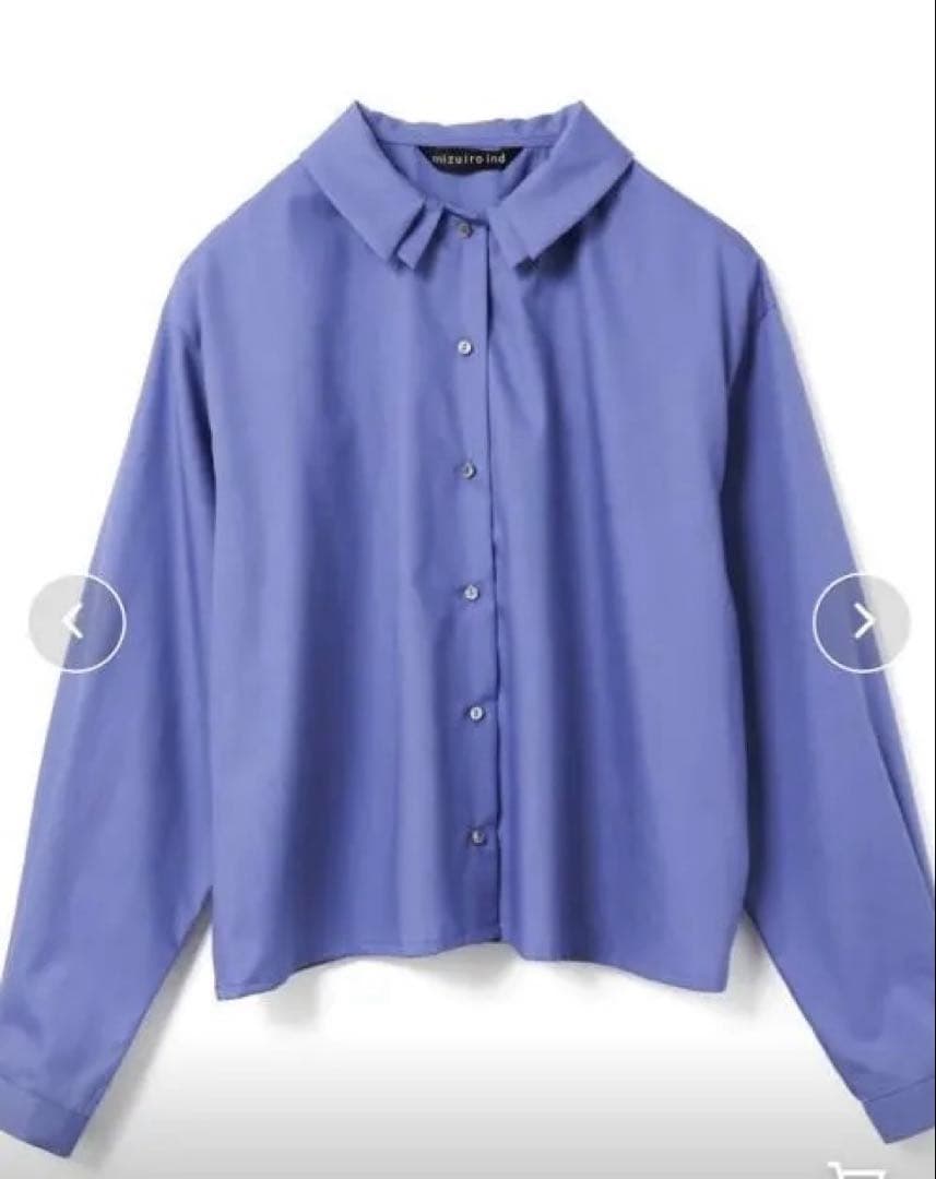 mizuiro ind ダブルカラーシャツ