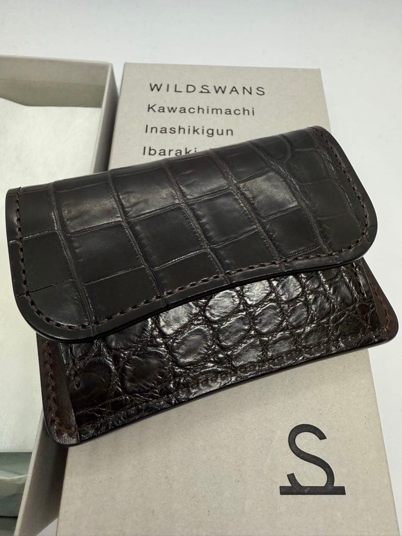 【限定品】WILD SWANS クロコ　タング　ほぼ未使用 WILD SWANS（ワイルドスワンズ）TONGUE（タング）マルチコインケース