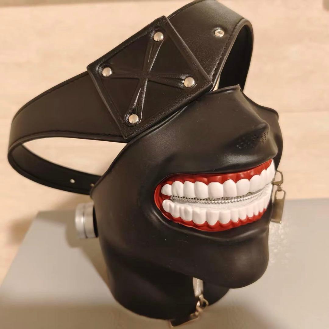 東京喰種　金木研コスプレ 2次元アニメ半顔マスク 3Dプリントマスク