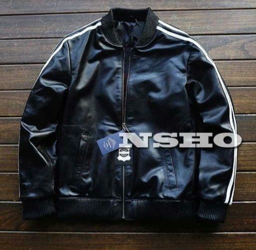 これ以上の値下不可！【新品】12万円最上級羊革ホワイトアームライン入オールレザー