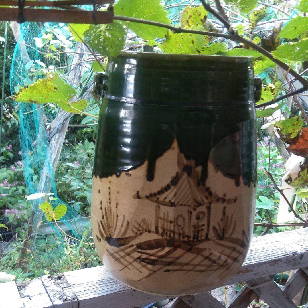 新品未使用　織部壺