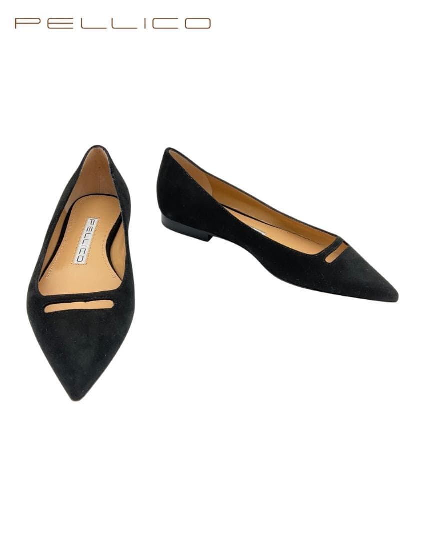 【新品】PELLICO スエードポインテッドトゥパンプス 35 PELLICO（ペリーコ） パンプス ポインテッドトゥ レザー スエード