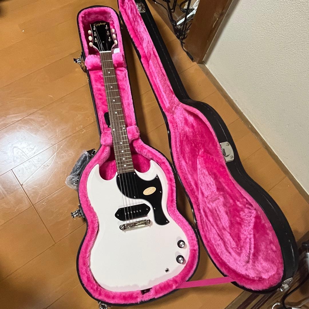 エピフォン YungBlud SG Junior Classic White Epiphone Yungblud SG Junior Classic White – Chicago Music Exchange