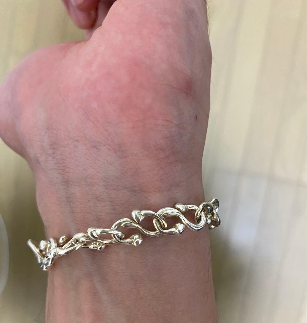 Simuero 925スターリングシルバーブレスレット ours モーガン蔵人