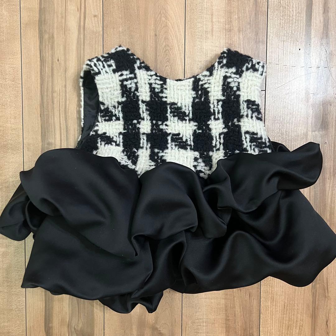 shellerシェリエ ギンガムツイードブルームトップス - メルカリ