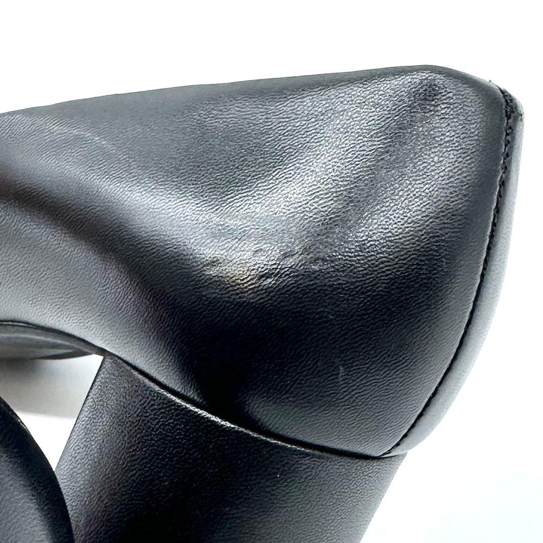 ほぼ未使用✨トリーバーチ BENTON レザー パンプス サークルロゴ 24cm