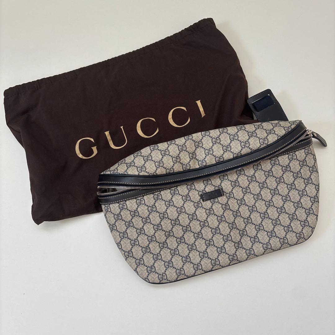 GUCCI グッチ GGスプリーム ボディバッグ ウエストバッグ