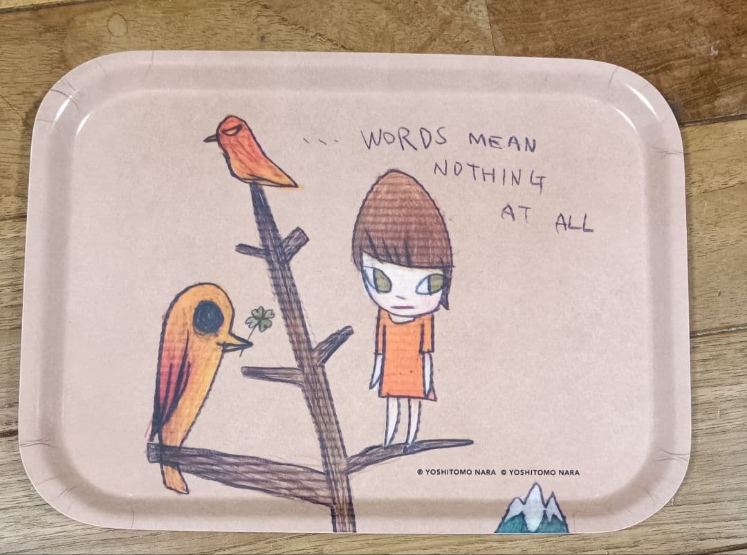 絶版　奈良美智　現代アート　アートトレイ　新品 奈良美智 Girly Mountain 山少女 アートトレイ(Girly Mountain 山少女