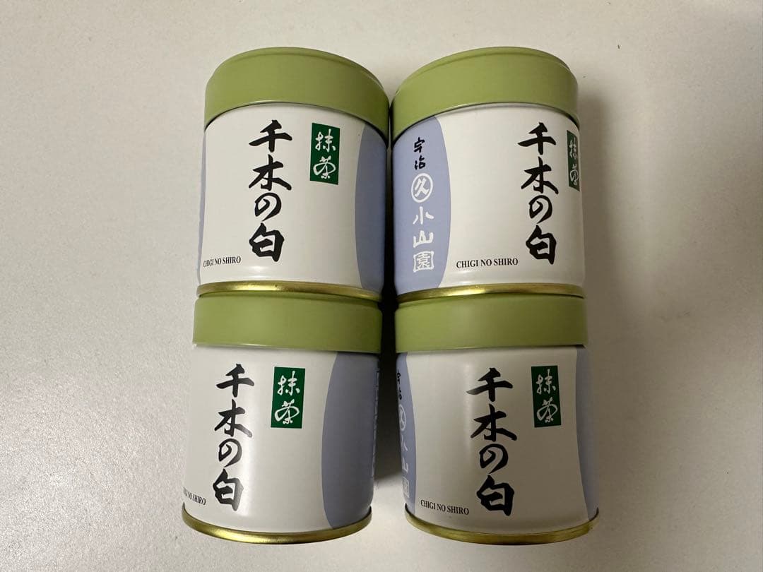 丸久小山園抹茶　40g缶千木の白x4缶