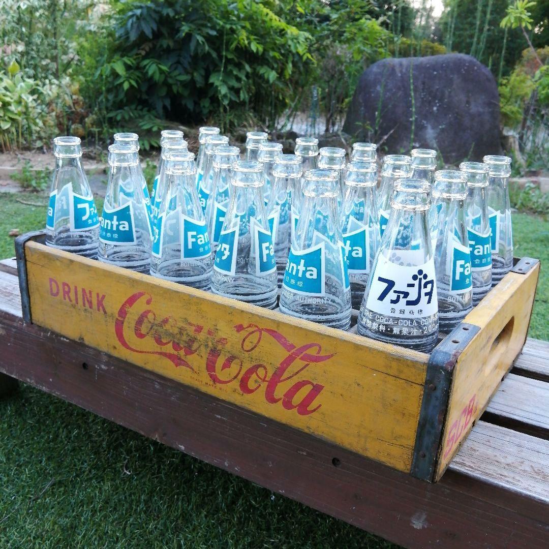✦1971年製　ファンタビン✦ビンテージ　コカコーラ　木箱《昭和レトロ感満載≫