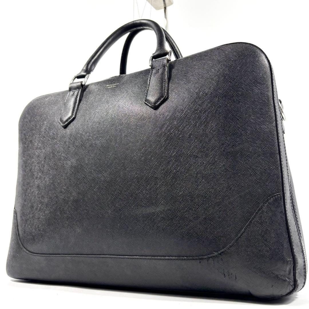 ✨希少 美品✨ペッレモルビダ ビジネスバッグ キャピターノ 本革 2層 黒 PELLE MORBIDA（ペッレ モルビダ） ビジネスバッグ CAPITANO