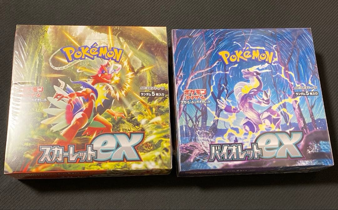 ポケモンカード　スカーレットex バイオレットex 未開封シュリンク付き　box ポケモンカードゲーム 即日配送 新品未開封 スカーレットex BOX