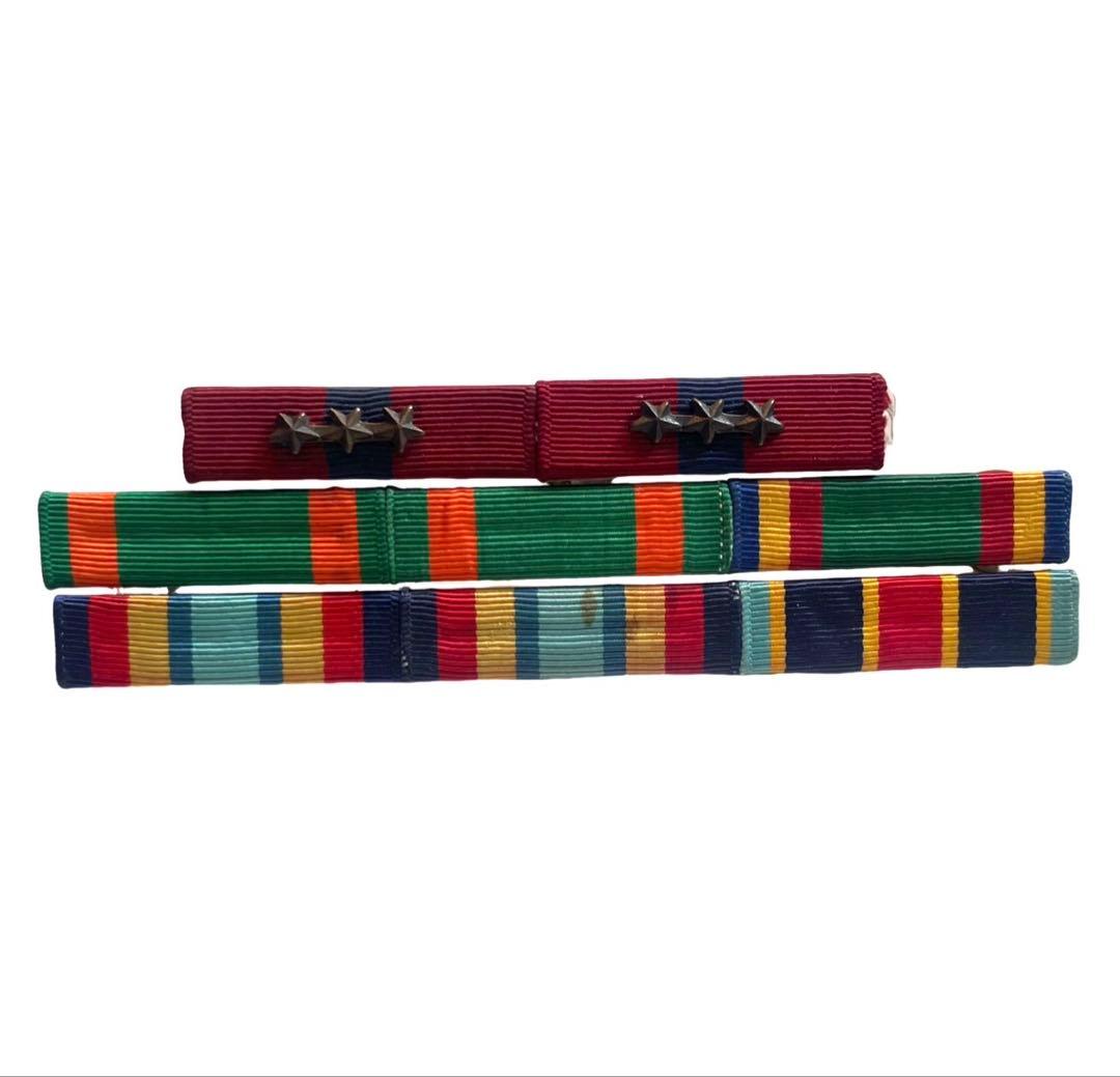 米軍海兵隊サービスリボン略章8ピースピン留めベース付き希少品