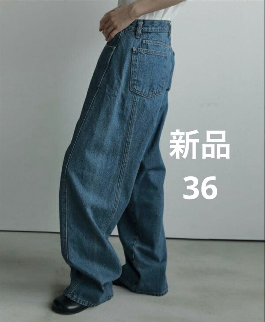アンヌーク Panel Loose Denim パネルルーズデニム 36 anuke アンヌーク パネル ルーズ デニム パンツ “Panel Loose Denim