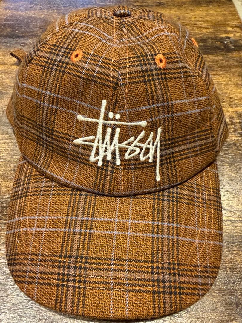 Stussy チェック柄 ベースボールキャップ Stussy チェック柄 ベースボールキャップ