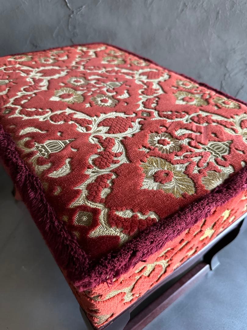 お値下げ‼️ヴィンテージ スツール ベンチ 金華織のような