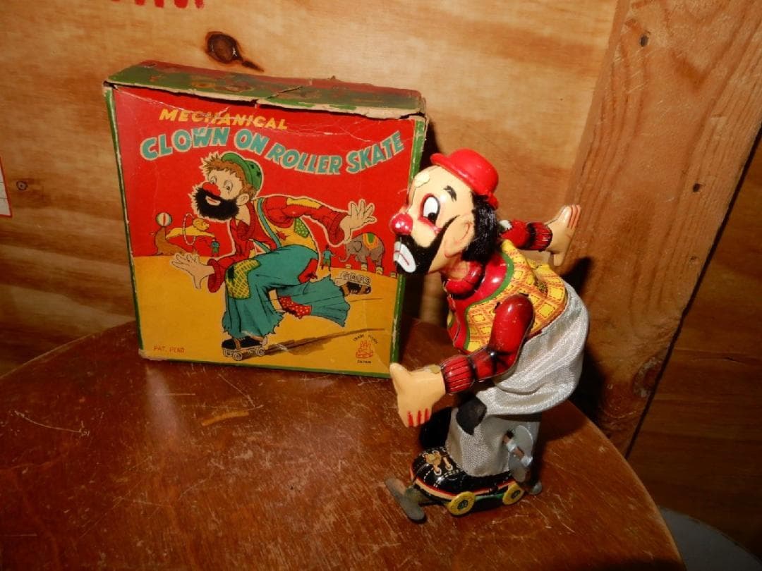 ☆動作済☆人気絶大 ブリキ50'S ピエロのローラースケート箱付☆全高約１６cm Amazon | Jshigogo ドリフトスケート インラインスケート ローラー