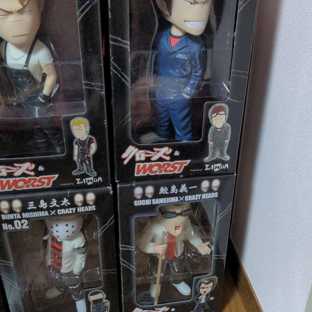 クローズフィギュア CRAZY HEADS未開封 武装戦線 6点セット ダイブ版