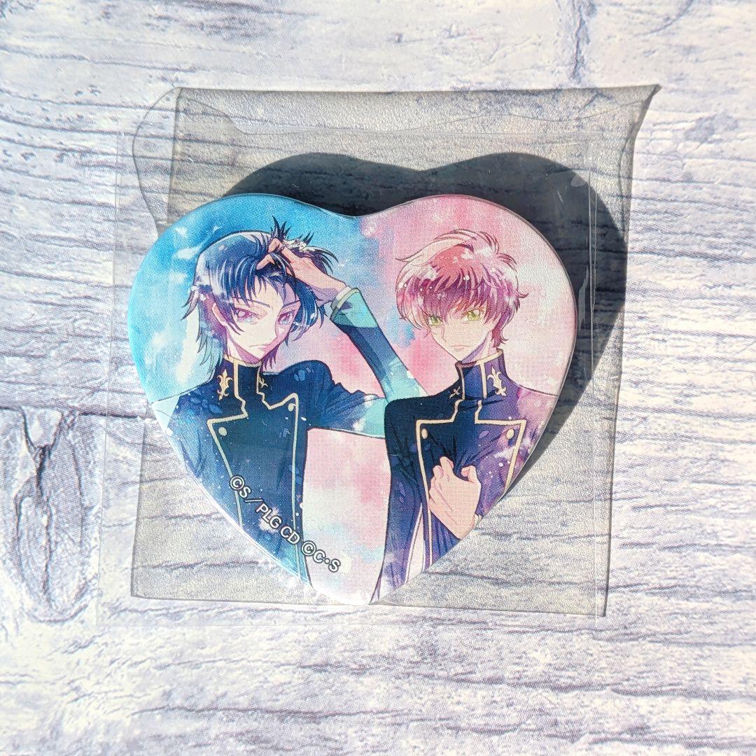 コードギアス 反逆のルルーシュ ハート缶バッジ ルルーシュ スザク コードギアス 反逆のルルーシュ』第2弾 ハート型缶バッジ M-SB(スザク