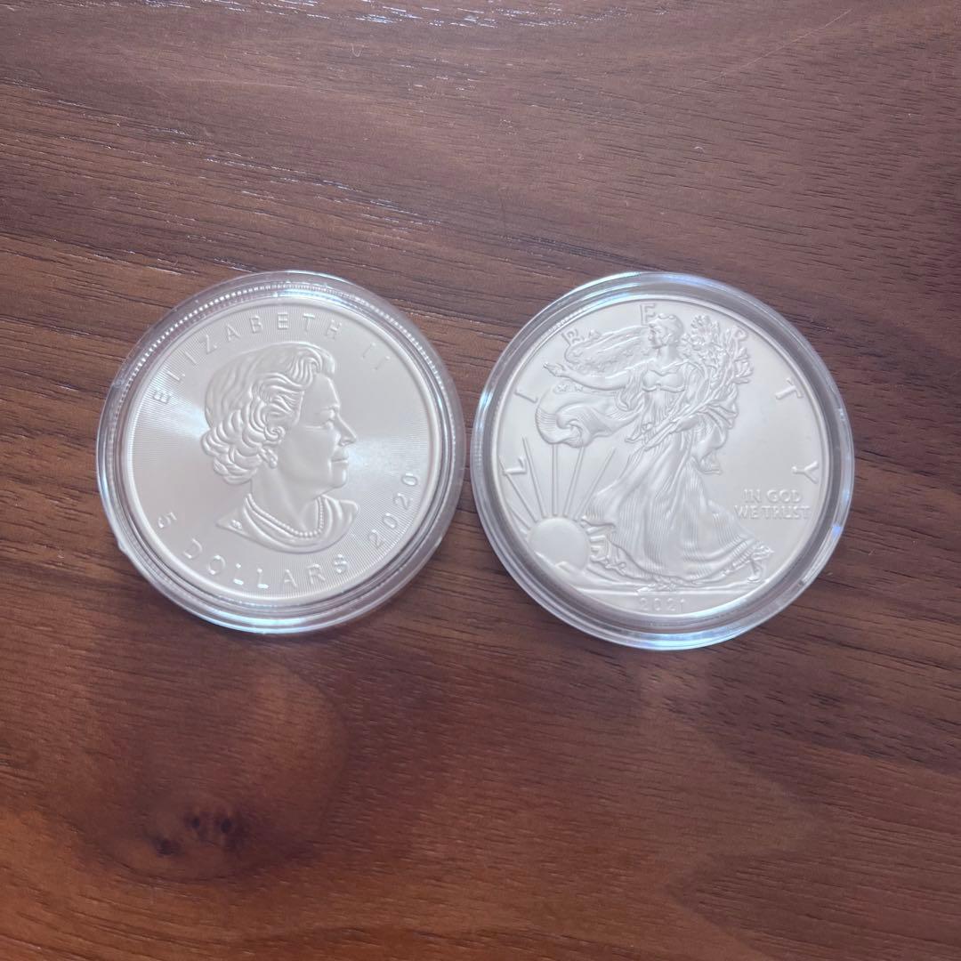 イーグル銀貨 メイプルリーフ 1オンス - メルカリ