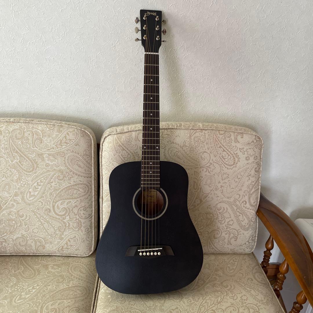 S.Yairi ミニギター　YM-02 ブラック　PU搭載