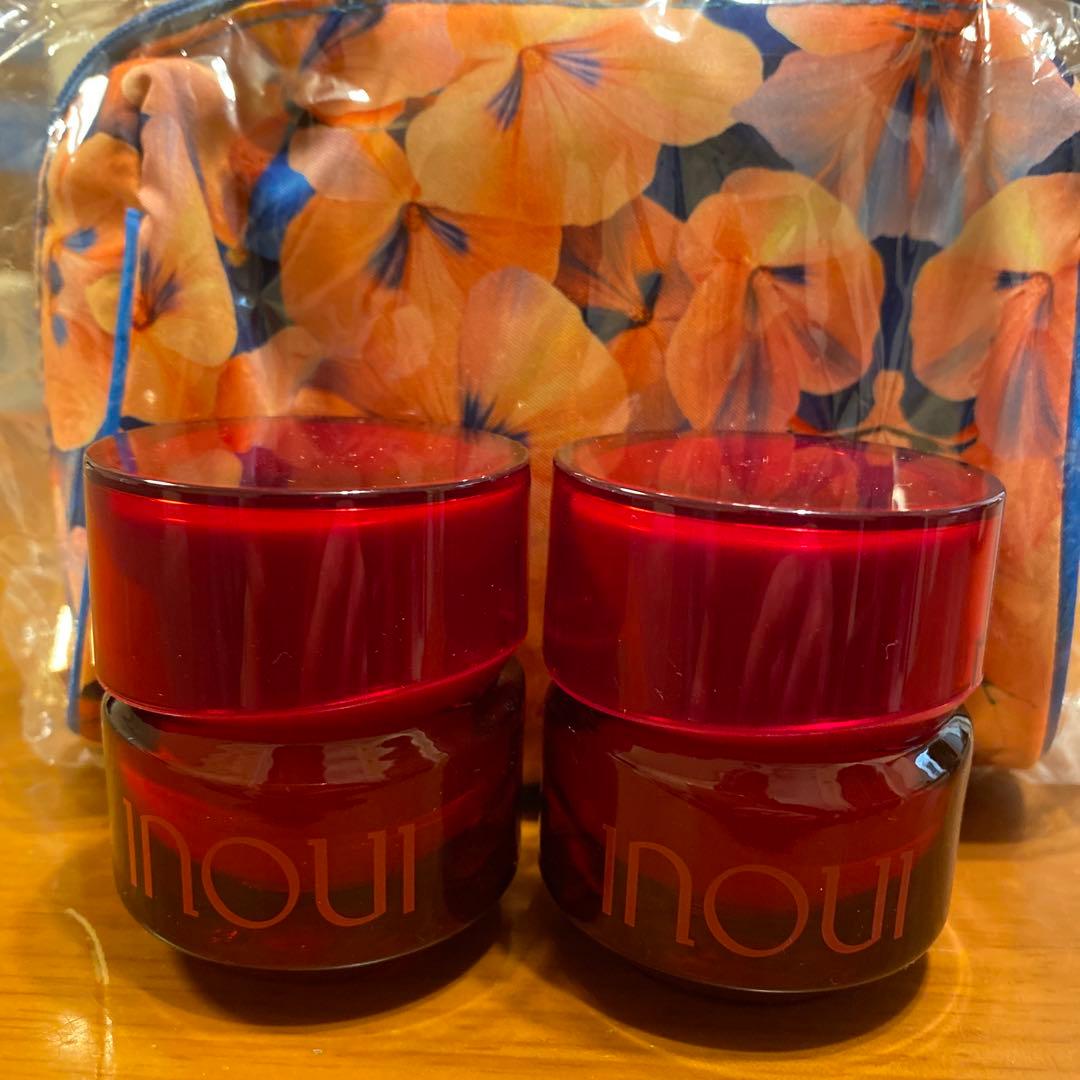 inoui クリームファンデーション 03 2個セット　ポーチつき