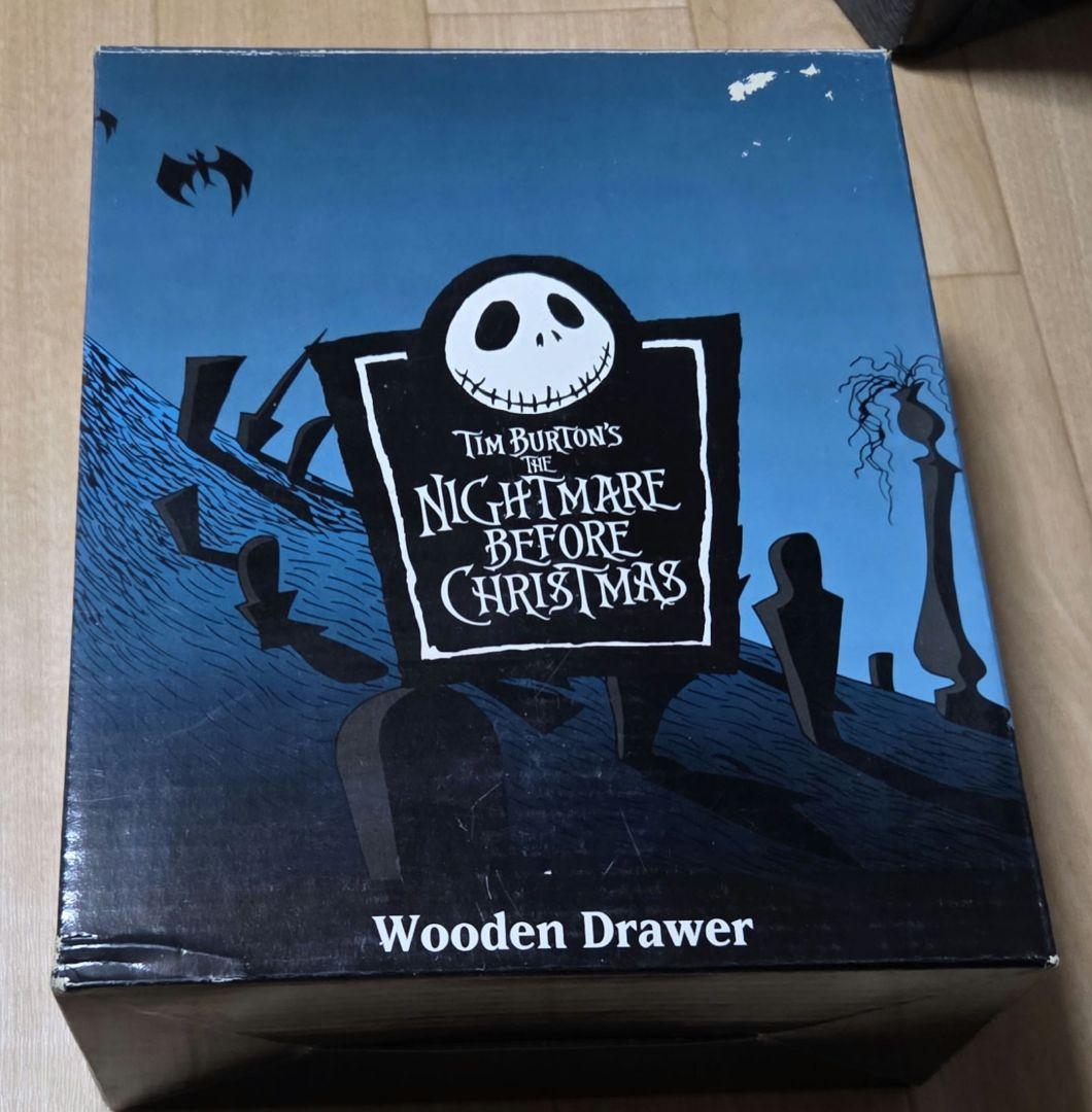 当時物未使用 希少 ナイトメア・ビフォア・クリスマス 木製引出し 高さ