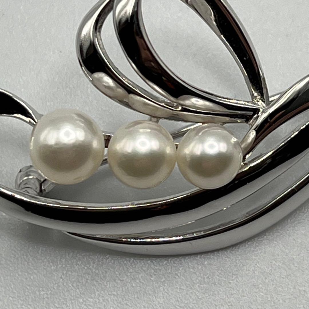 超レア！ヴィンテージ ミキモト アコヤパールブローチ M S・NHK 刻印