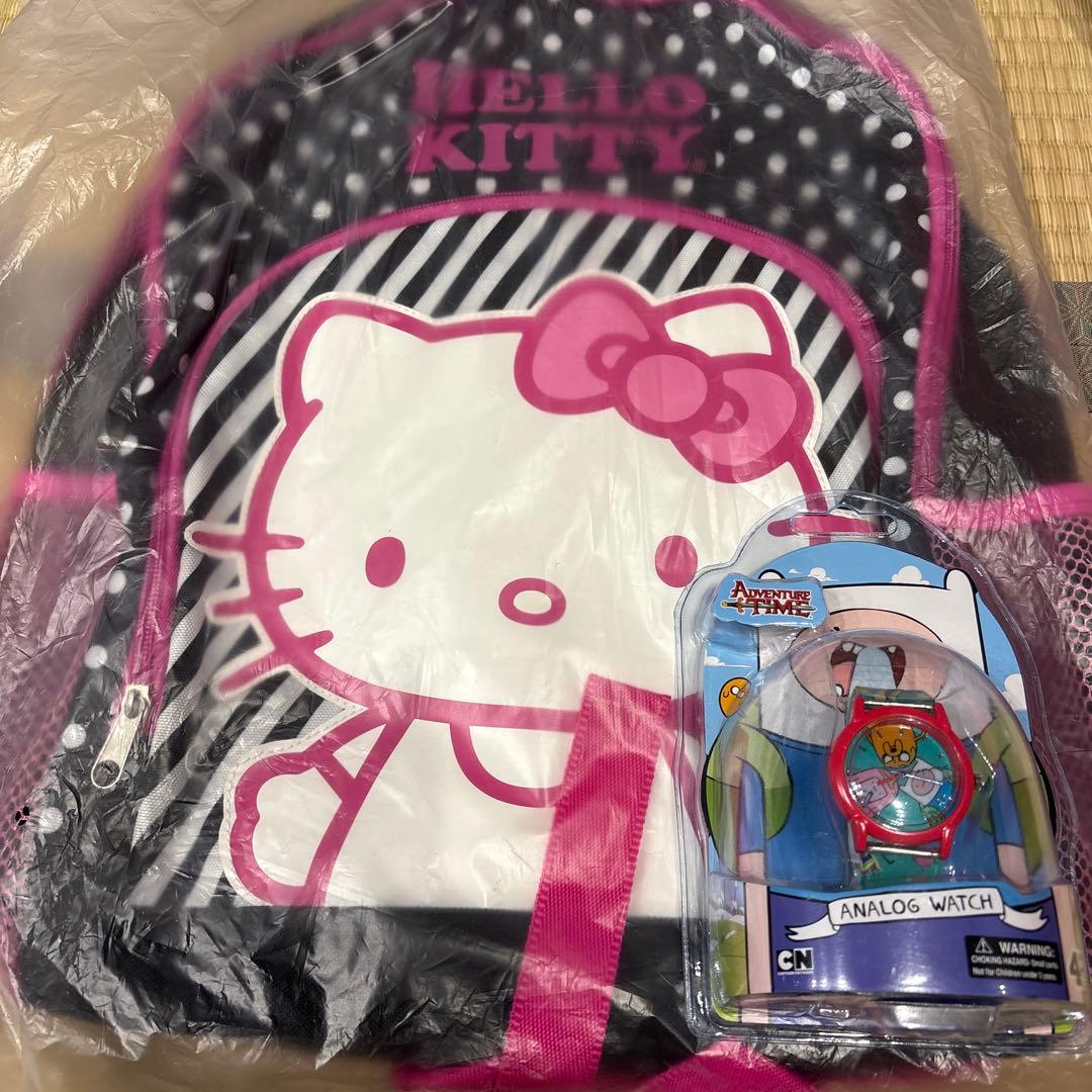 【激レア】デッドプール Hello Kitty リュックと時計 セット 訳あり 【激レア】デッドプールとお揃い！ Hello Kitty リュックと時計