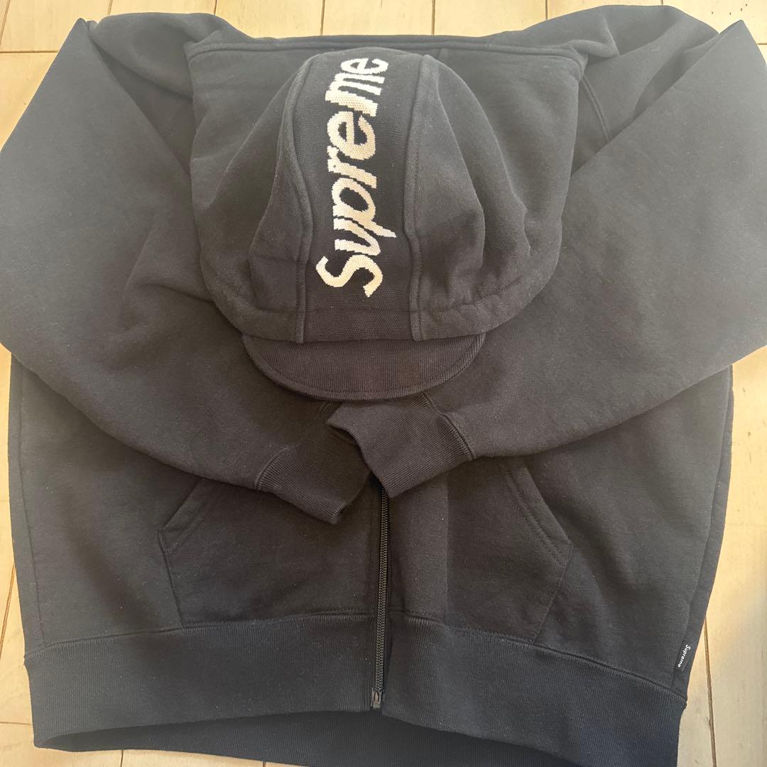 週末お値下げ！Supreme 黒 フルジップ パーカー