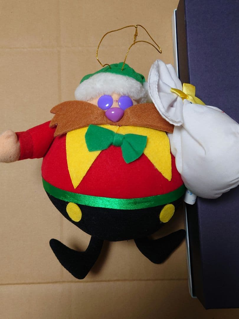 レトロ ソニック Dr.エッグマン クリスマス サンタ ぬいぐるみ 1994年