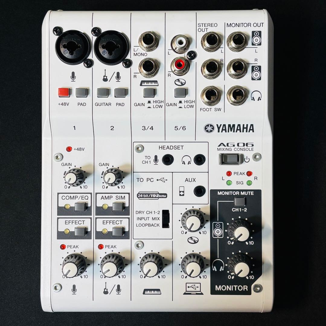 YAMAHA AG06 ミキシングコンソール（オーディオインターフェース） ヤマハ | AG06 - ウェブキャスティングミキサー - 概要