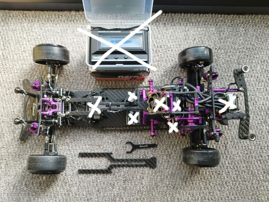 Reved　Mc-1フルオプ　メカ無しボディセット ReveD MC-1 メカ、ボディ付きオプション多数