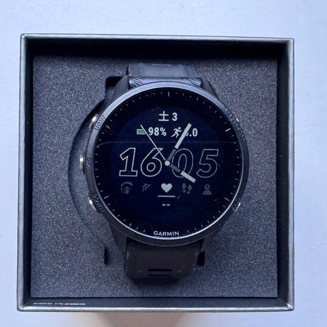 【美品】GARMIN FORERUNNER 955 ブラック Garmin Forerunner 955, GPS Running Smartwatch, Tailored to
