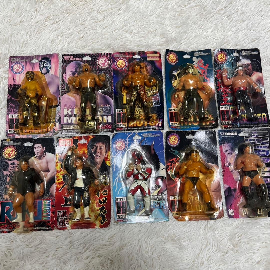 新日本プロレスフィギュア12体 武藤ムタ大仁田前田橋本長州カシン藤波ライガー天山