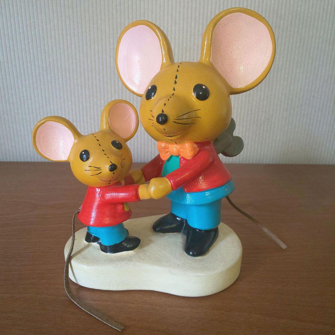 【昭和レトロ】1975年頃「親子ねずみの不思議な旅」貯金箱Sanrio 当時物