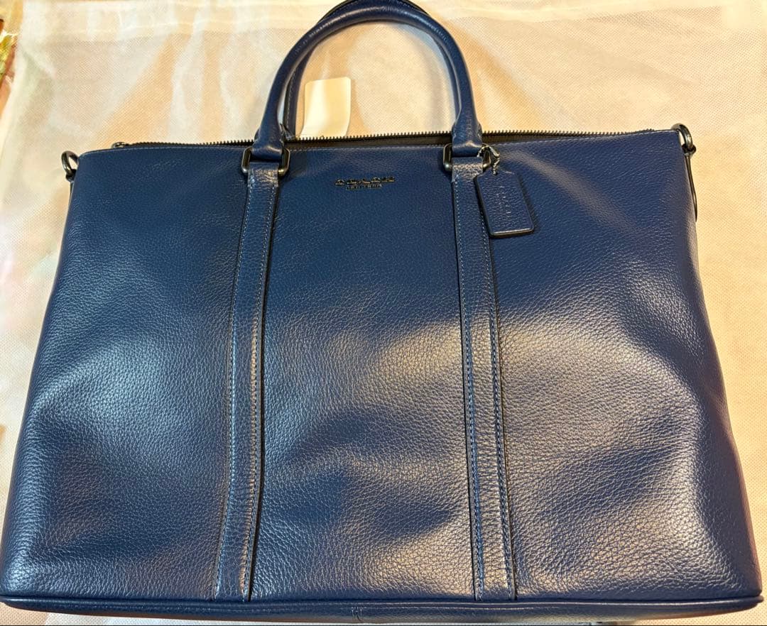 【新品未使用】COACH コーチ ビジネスバッグ ケイレブ ワークバッグ 紺