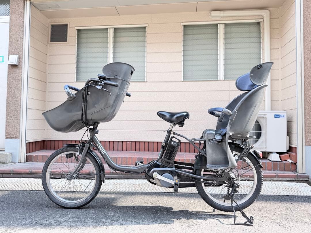 大阪府　子供乗せ　パナソニック　 電動アシスト自転車 チャイルドシート2つ付き