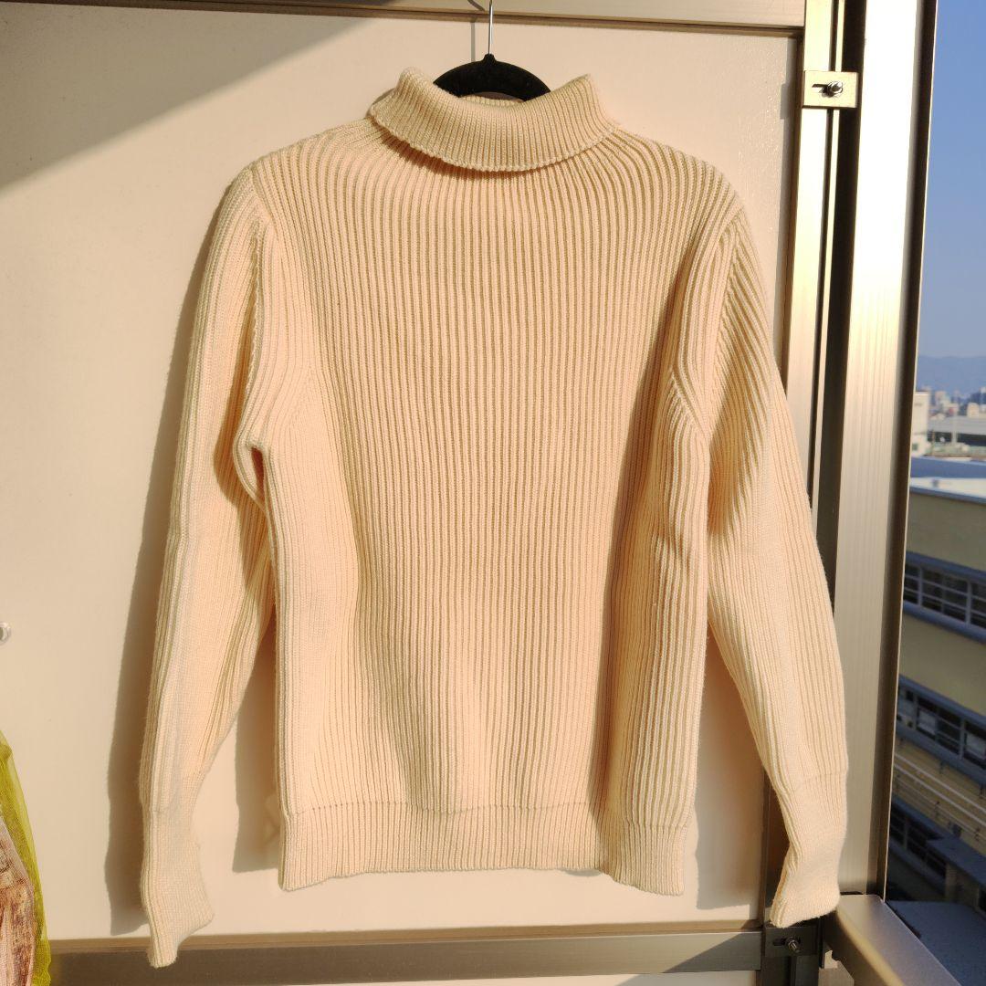 ANDERSEN-ANDERSEN アイボリー タートルネックセーター Andersen-Andersen（アンデルセンアンデルセン） [TIME SALE] 7ゲージ