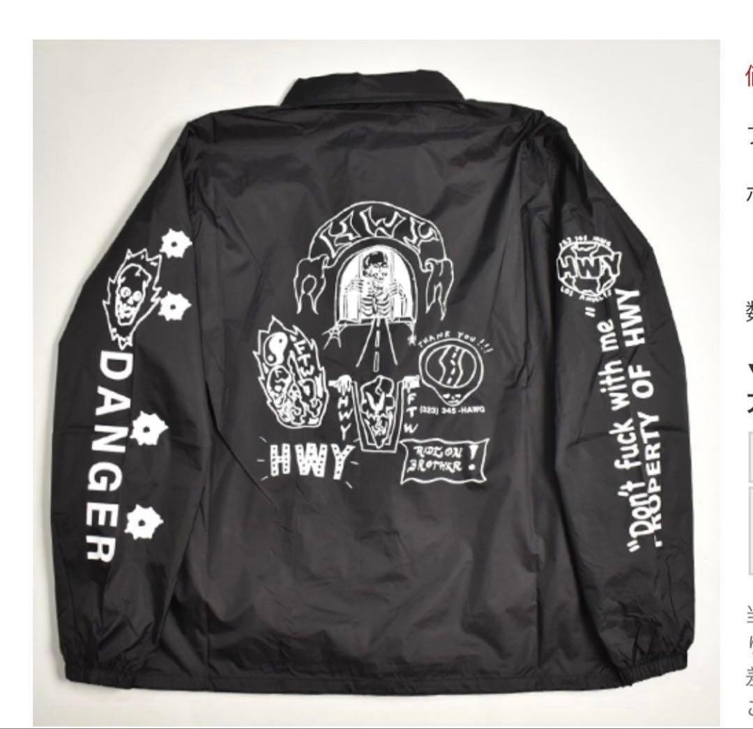 HWY×US TATTOO FLASH NYLON COACH JACKET
