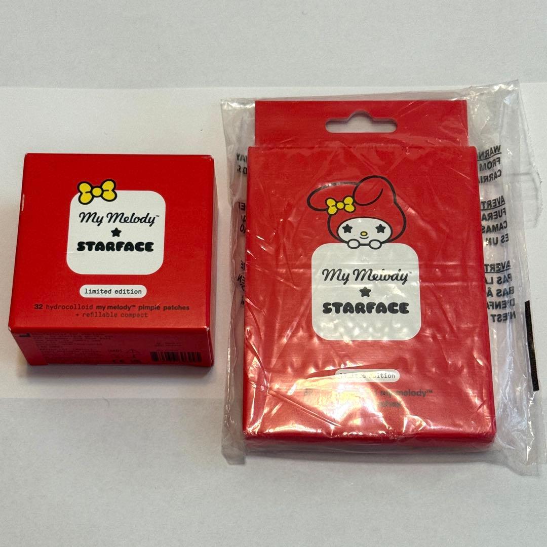 Starface スターフェイス mymelody マイメロディー ニキビパッチ ☆ Starface ☆ハローキティ&フレンズ ニキビパッチ ☆ ケース付