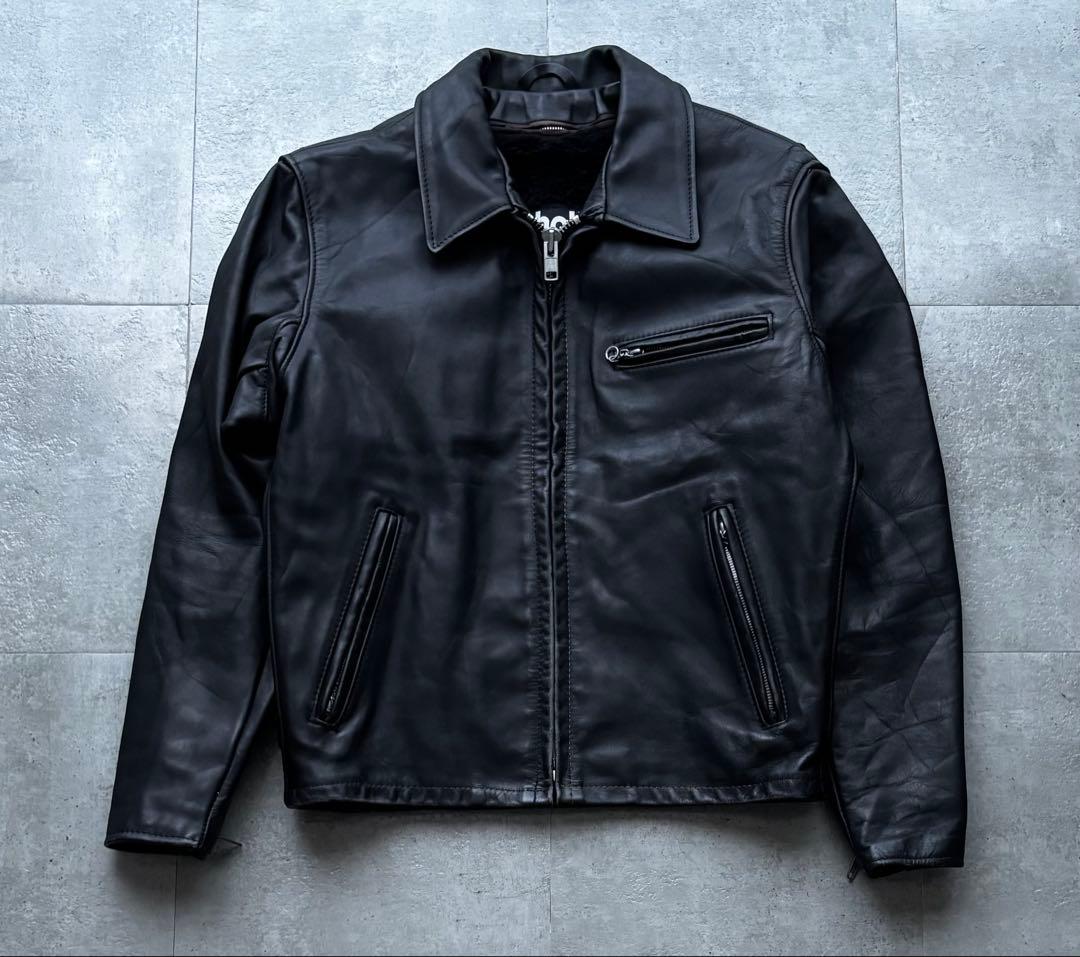 USA製　Schott シングルライダースジャケット　牛革　643 サイズ38 楽天市場】【クーポン配布中】ショット SCHOTT 643 当店別注 襟付き