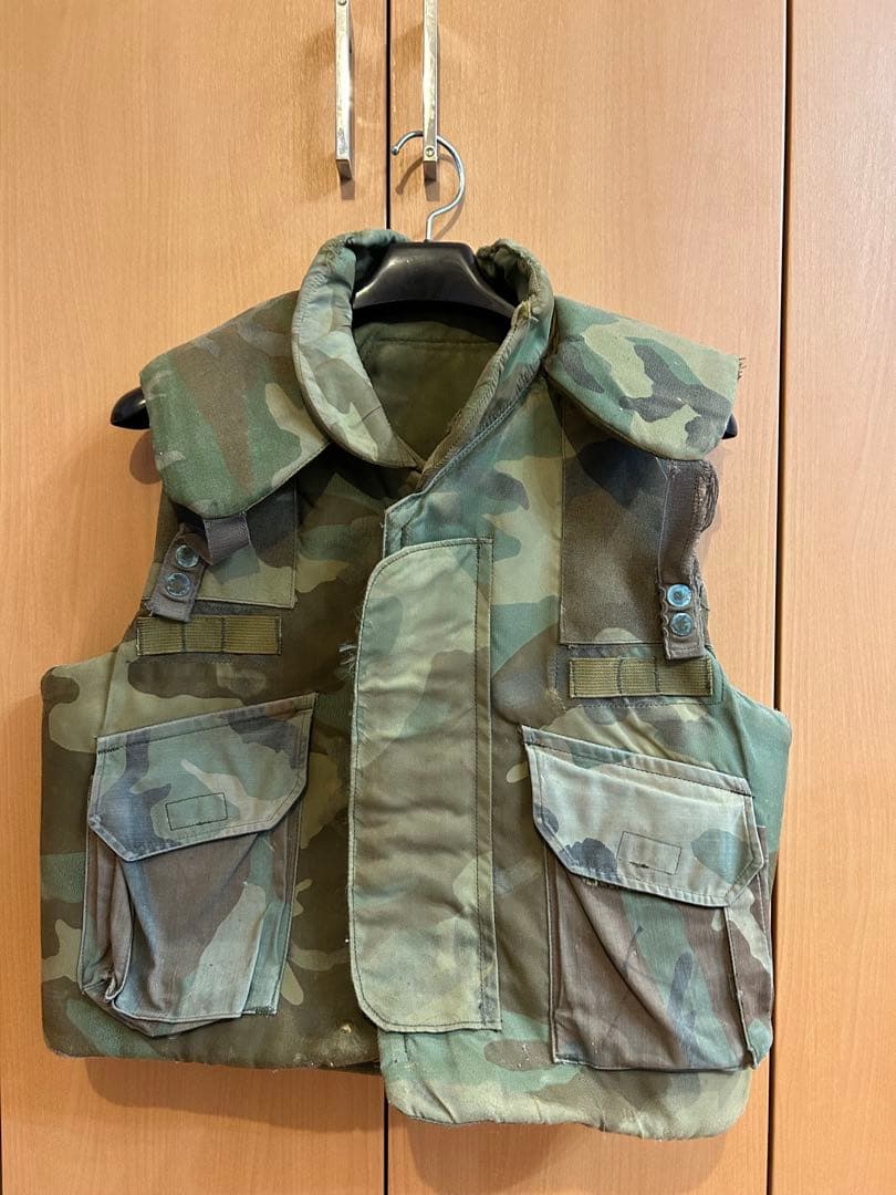 US(米軍) ウッドランドカモ・ボディアーマーベスト DLA-84/実物