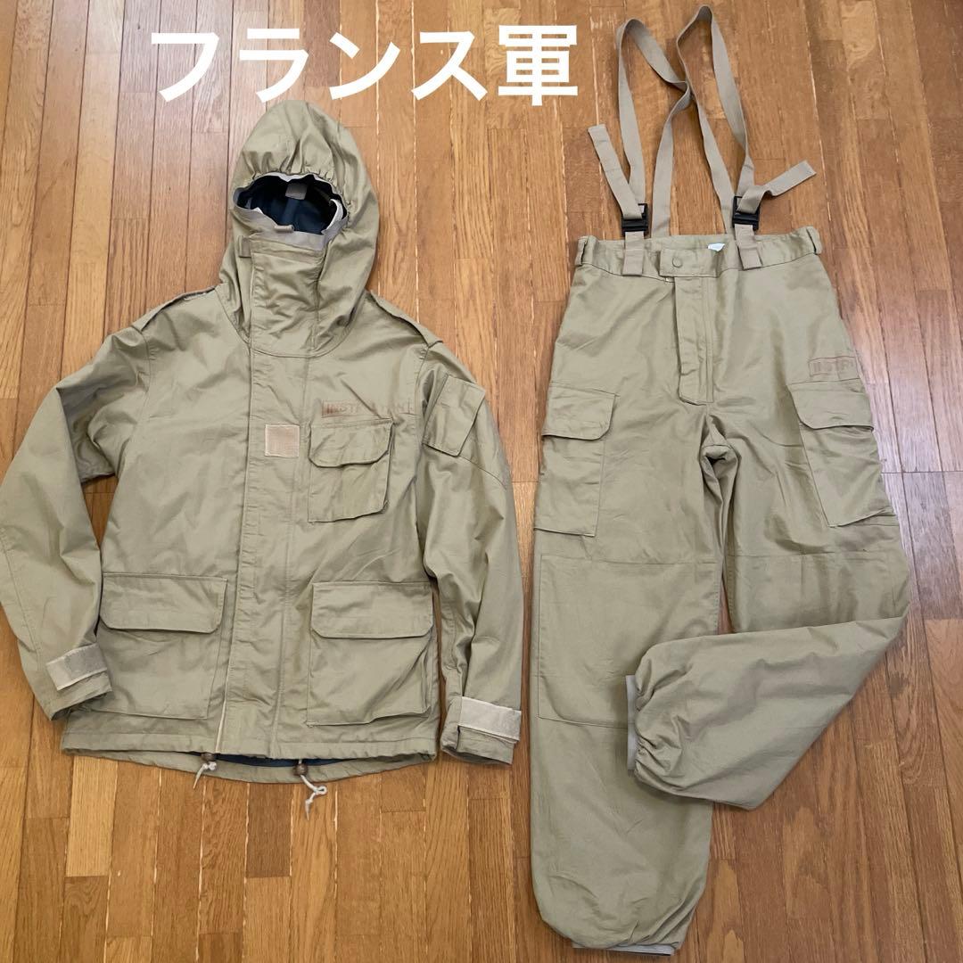 フランス軍　ケミカルパーカー　パンツ　セットアップ 実物 新品 デッドストック フランス軍 80's ガスプロテクション