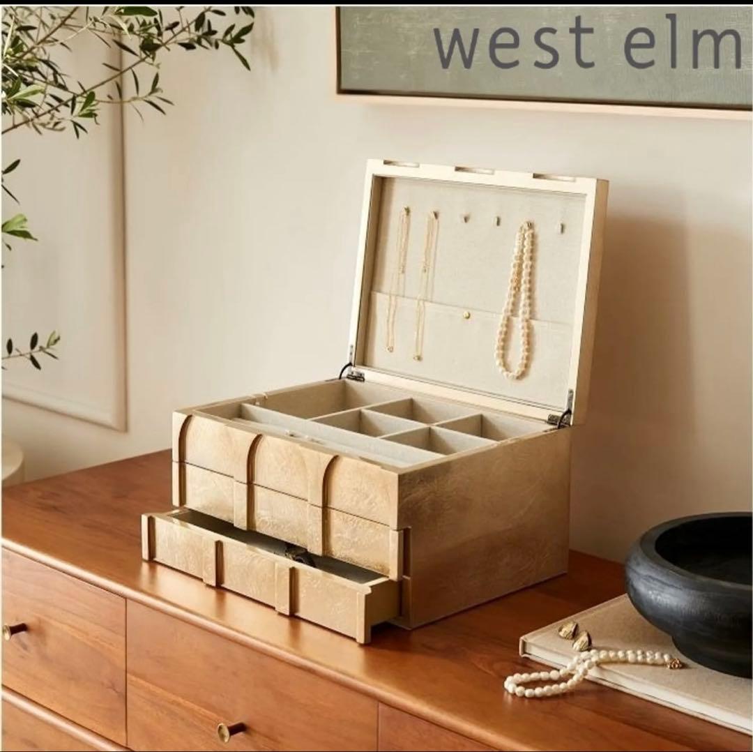 west elm 木製 ウッド ゴールド アクセサリージュエリーケース 楽天市場】ジュエリーボックス アクセサリーケース 大容量 1段 木製