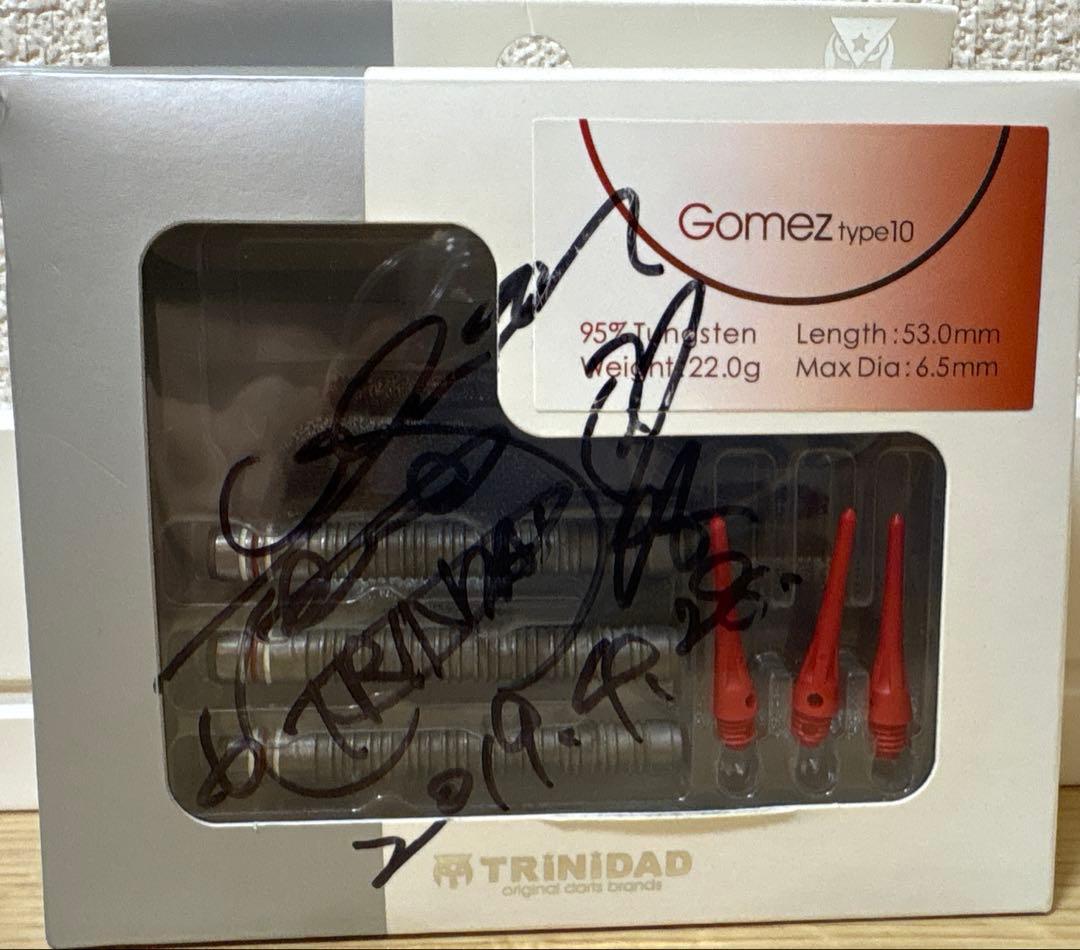 TRiNiDAD ダーツ　バレル　Gomez10 山田勇樹モデル　サイン入り ダーツ バレル TRiNiDAD PRO Gomez type 10 2BA STEEL トリニダード
