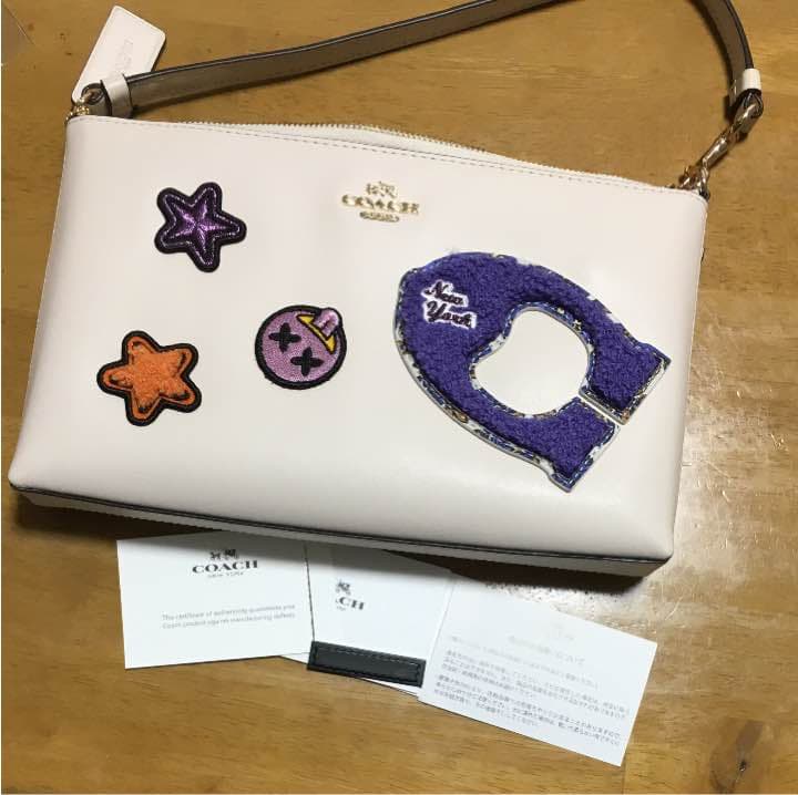 コーチ リストレット 新品 ワッペン クラッチバッグ 値下げ COACH（コーチ） 訳あり/コーチ ショルダー クラッチバッグ COACH 3656