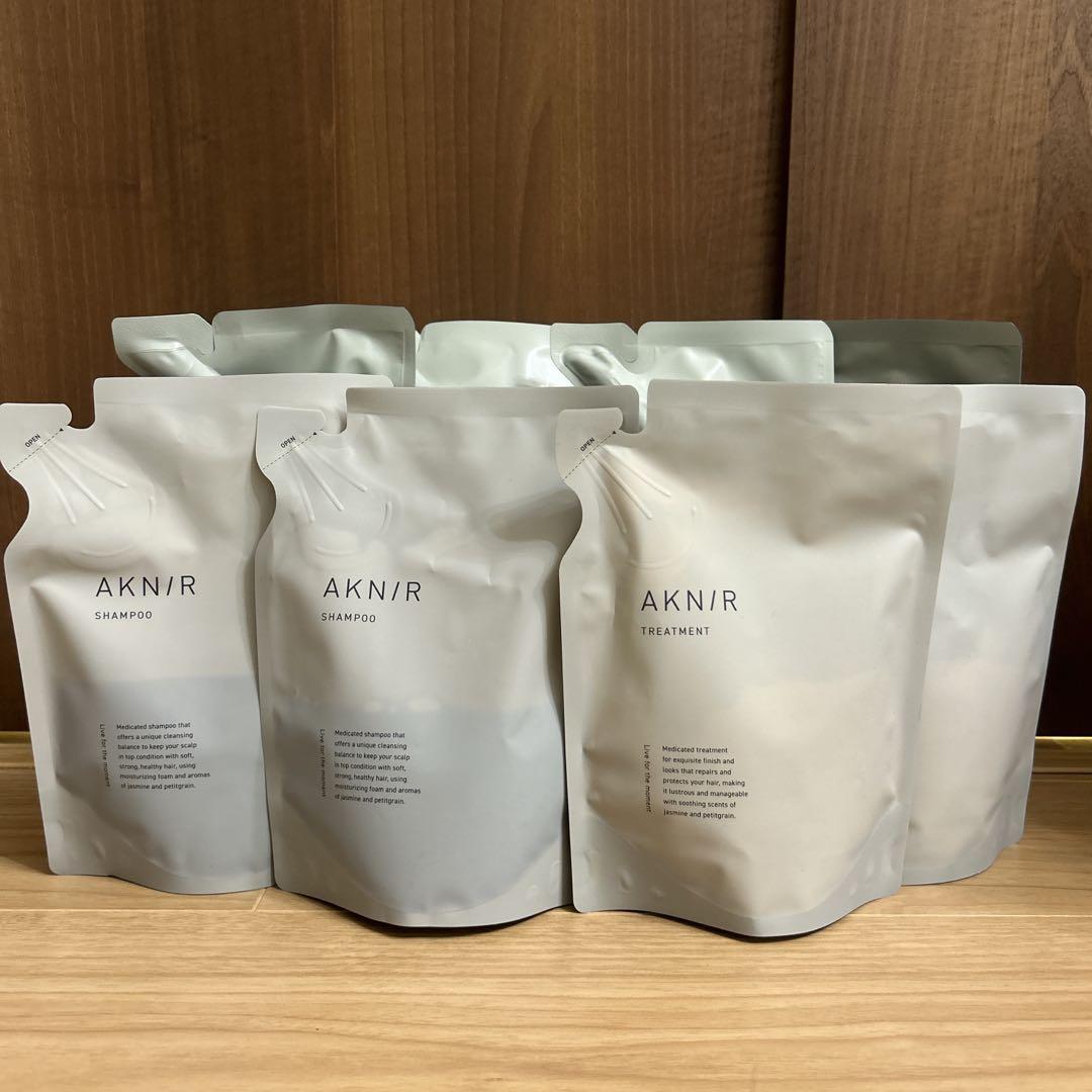 Aknir シャンプー・トリートメント 詰め替え用 4ペア