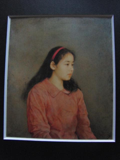 藤井　勉【あたたかな部屋】、希少画集画、状態良好、新品額装付