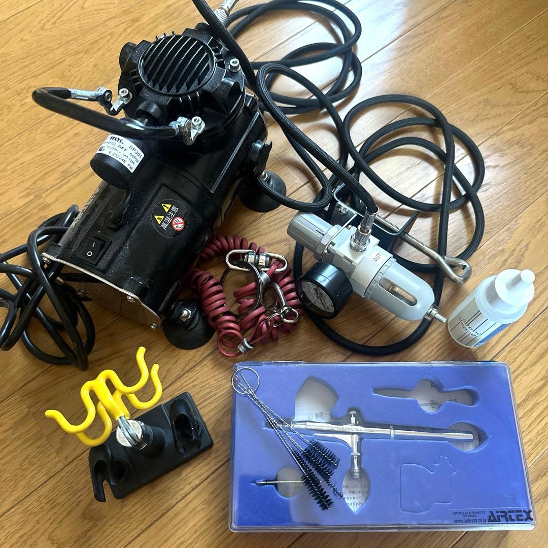 値下げしました！AIRTEX エアブラシ コンプレッサー ハンドピース